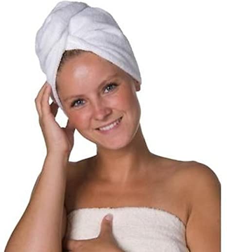 Microfiber Hair Turban Head Towel Hair Turban Head Towel Drying Cloth 50 x 20 cm