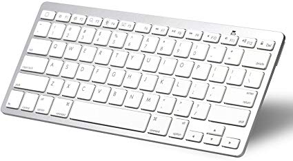 iPad Keyboard, OMOTON Wireless Bluetooth Keyboard Compatible with New iPad 10.2 inch, iPad 9.7 inch 2018, iPad 5/4/3/2, iPad Pro 12.9/11/10.5/9.7, iPad Mini 5/4/3/2/1, and iPad Air 3/2/1, White
