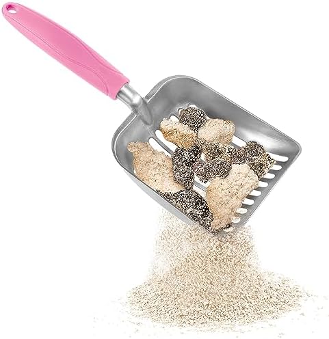 SunGrow Large Cat Litter Scoop, Life Transforming Cat Scooper, Reduces Hand Fatigue, Saves Clear Litter, Makes Scooping Faster and Easier