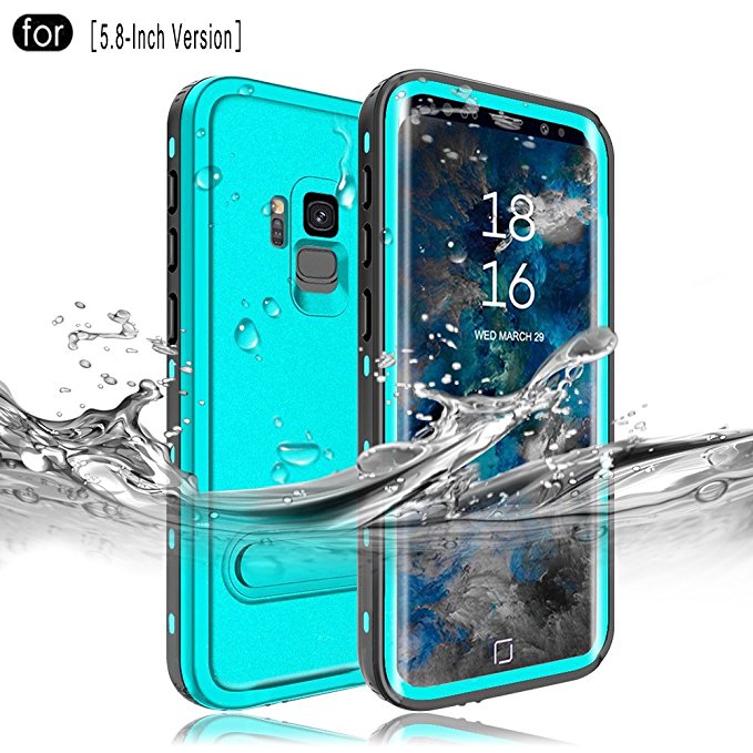 RedPepper Samsung Galaxy S9 Waterproof Case［5.8-Inch］, IP68 Certified Full Sealed Underwater Protective Cover, Shockproof, Snowproof, Dirtproof for Outdoor Sports (Grass Blue)