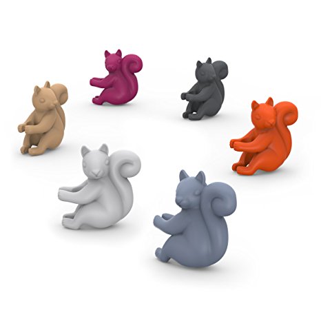 Fred SOCIAL CLIMBERS Squirrel Drink Markers, Set of 6