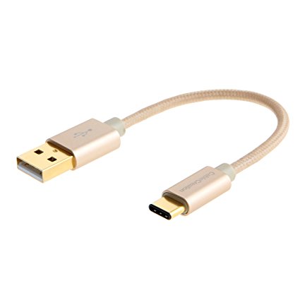 CableCreation Short Type C (USB-C) to Standard USB 2.0 A Male Cable, 0.8FT USB 3.1 Type C for Apple The New Macbook, Chromebook Pixel and More [New Version 56K Ohm Resistance]