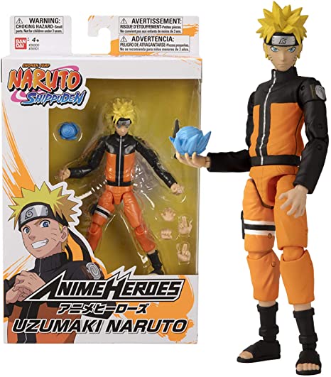 Bandai 36901 Anime Heroes 15cm Uzumaki Naruto-Action Figures