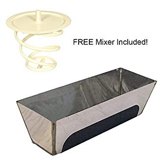 STAUBER Best Mud Pan with Free STAUBER Disposable Power Mixer! (Stainless Steel, 12")