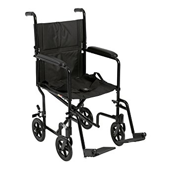 Ultra Light Folding Transport Wheelchair - Drive Medical