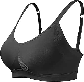 Lemef Women's Wireless Bra Underarm-Smoothing Wirefree Bra Seamless Lightly Lined Comfort Bra