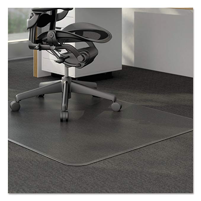 Universal Alera ALEMAT4660CLPR Studded Chair Mat for Low Pile Carpet, 46 x 60, Clear