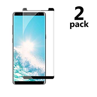 Galaxy Note 8 Black Screen Protector,Case Friendly/Scratch Resistant/9H Hardness/HD Tempered Glass Film Compatible with Samsung Galaxy Note 8[2 Pack 6.3in]