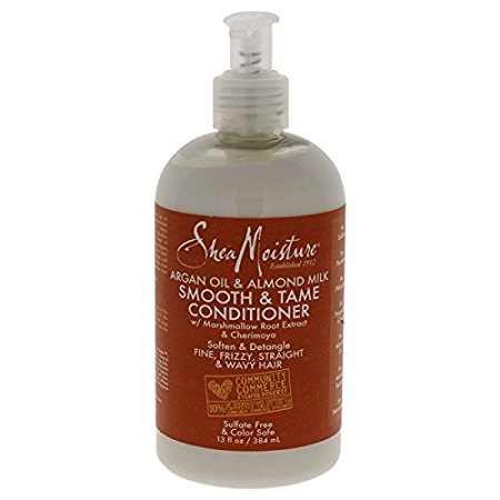 Shea Moisture Argan Oil & Almond Milk Smooth & Tame Conditioner for Unisex, 13 Ounce