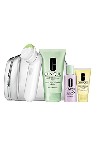 Clinique Sonic Cleansing Brush Set Type I/II Cleanse, Purify, Glow. Skin