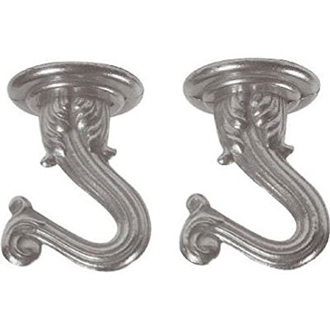 Westinghouse Lighting Corp 1-1/2 Pewter Swag Hook, 2-Pack