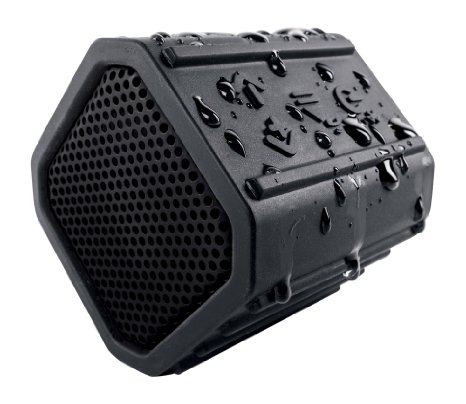 ECOXGEAR Ecopebble Rugged and Waterproof Wireless Bluetooth Speaker - Retail Packaging - Black