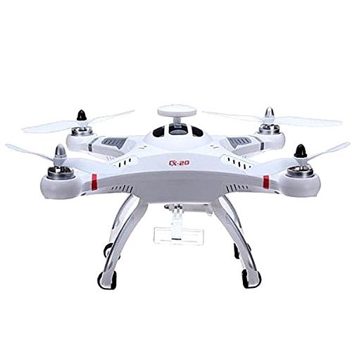 Cxhobby CX Car in Pathfinfer 20 RC Quadcopter RTF Drone FPV 6 Axis GPS MX Classic Helicopter UFO Aircraft Toy with GoPro Camera Mount – White