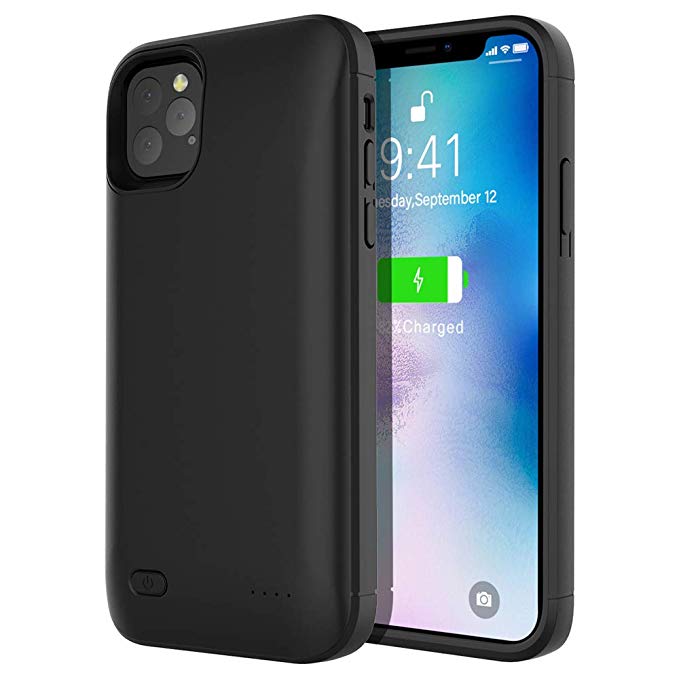 BIGFOX for iPhone 11 Pro Max Battery Case,4000mAh Battery Charger Case for iPhone 11 Pro Max 6.5 inch Power Bank Charging Cover Slim External Charging Case