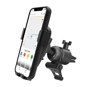 Car Vent Phone Holder Mount, Macally Gravity Car Phone Mount with Auto Clamping and Super Strong AC Clip for iPhone 11 Pro XR XS Max X 8 7 Plus Samsung S10  Note 9 S8 Plus S7, etc.