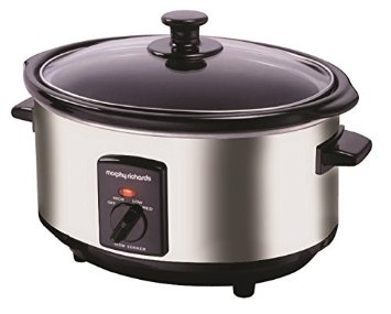 Morphy Richards 48715 Oval Slow Cooker 65 L - Polished Stainless Steel