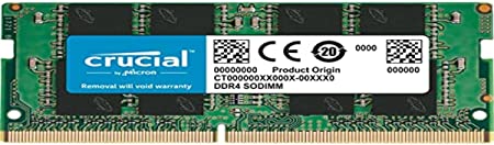 Crucial 16GB DDR4 2666 MT/s (PC4-21300) SODIMM 260-Pin Memory - CT16G4SFRA266