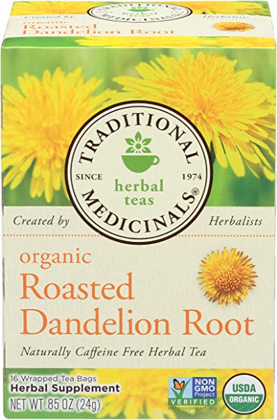 Traditional Medicinals, Tea Roasted Dandelion Root Organic, 16 Count