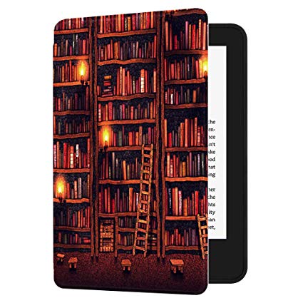 Huasiru Painting Case for All-New Kindle (10th Generation-2019 Only) with Auto Sleep/Wake, Library