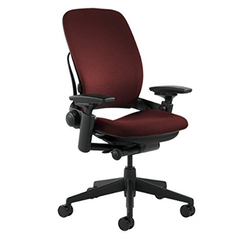 Steelcase Leap Fabric Chair, Burgundy