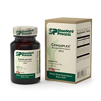 Standard Process - Congaplex - Source of Antioxidant Vitamin C, Supports Healthy Immune System Function, 900 IU Vitamin A, 6 mg Vitamin C, 80 mg Calcium, 15 mg Magnesium - 90 Capsules