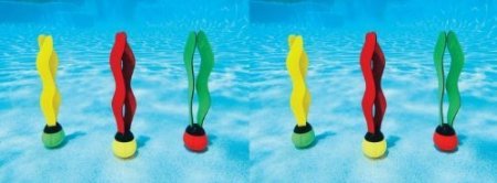 INTEX Underwater Swimming/Diving Pool Toy Sinking Fun Balls (6 Pack)