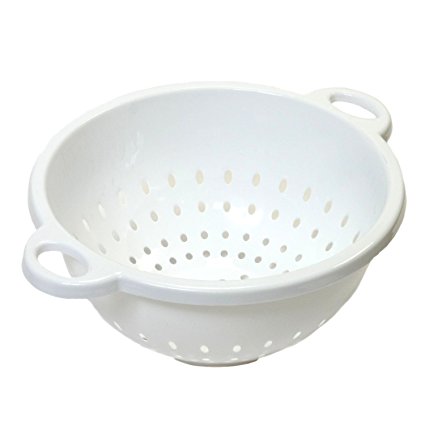 Chef Craft 5-Quart 11 x 5 inch Deep Colander White 3-pack