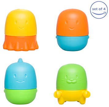 Ubbi Interchangeable Mold Free Bath Toys for Toddlers and Baby