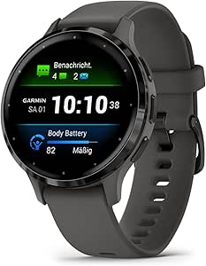 Garmin [ Renewed ] Venu 3S (41mm), AMOLED GPS smaller sized Smartwatch, All-day Advanced Health and Fitness Features,Voice Functionality,Music Storage, Up to 10 days battery life,Pebble Grey (Renewed)