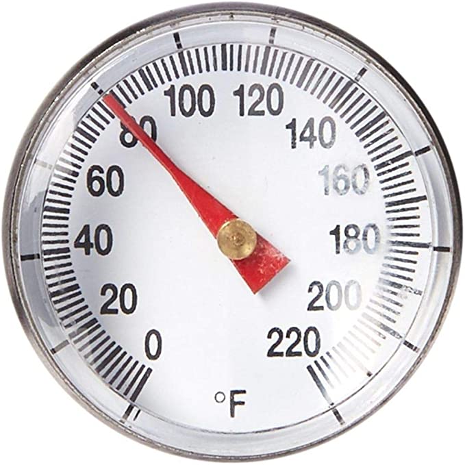 Fox Run Instant-Read Pocket Thermometer with Storage Sleeve, 1.25 x 1.25 x 5.5 inches, Red