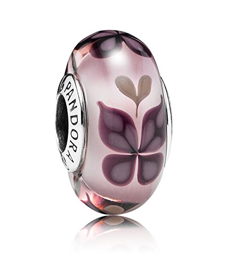 Pandora Pink Butterfly Murano Glass Charm No. 791621