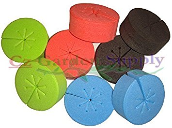 50 PACK - NEW SPOKE DESIGN - Net Pot Cloning Collars Inserts DIY Cloner and Clone Machines by Cz Garden Supply