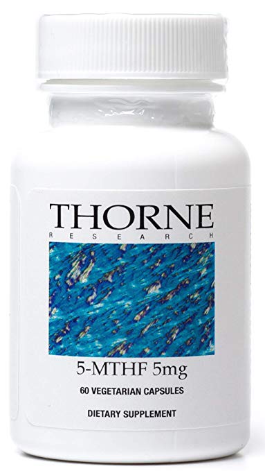 Thorne Research - 5-MTHF Folate Supplement - 5 mg Folate - 60 Capsules