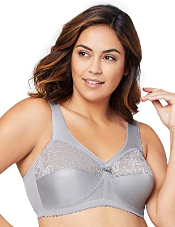 Glamorise Women's Full Figure Plus Size MagicLift Original Wirefree Support Bra #1000