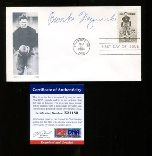 Bronko Nagurski Signed FDC First Day Cover Autographed Bears PSA/DNA Z21180