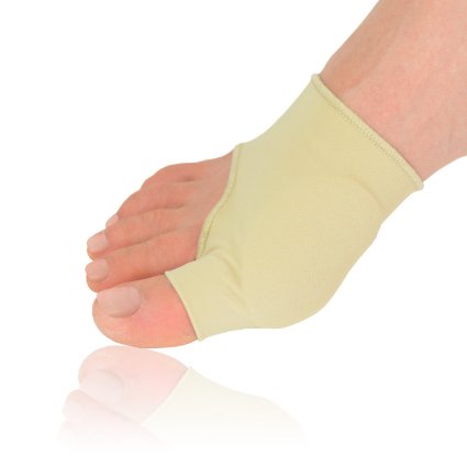 Dr. Frederick's Original Gel Pad Bunion Sleeves - 2 Booties for Bunion Relief Before and After Bunion Surgery - Wear with Shoes - Small - W5-7.5 | M4.5-6