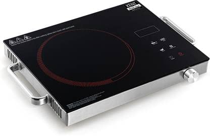 KENT Blaze Infrared Cooktop | Environment-Friendly Infrared Technology | 3 Preset Cooking Options | Digital Function with LED Display | Auto Shut-off Feature for Overheating Protection