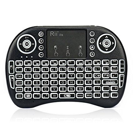 Rii i8s  KODI XBMC 2.4Ghz RF Mini Wireless Keyboard With LED Backlit Touchpad Mouse Rechargeable Multi-Media Portable Handheld Android Keyboard