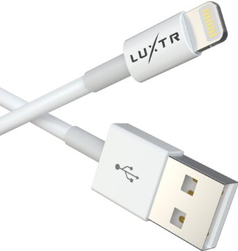 Luxtr Apple Certified Lightning Cable 1m  32 ft Lifetime Guarantee Series - iPhone Charger for 6s 6 Plus 5s 5c 5 iPad Pro Air 2 iPad mini 4 3 2 iPod touch  nano White