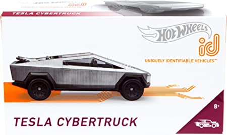 Hot Wheels id Tesla Cybertruck 1:64th Scale DieCast Vehicle Ages 8  Silver Color