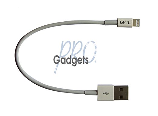 GadgetsPRO Lightning to USB Cable for all Apple Lightning devices, Short 0.2m/8.5in (Single pack)