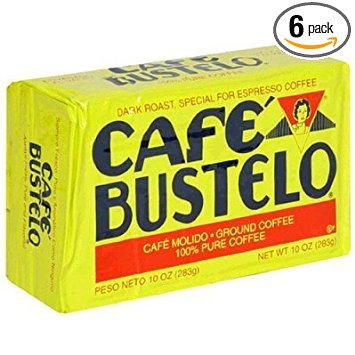Cafe Bustelo Espresso Coffee, 10 ounce packs (Pack of  06)