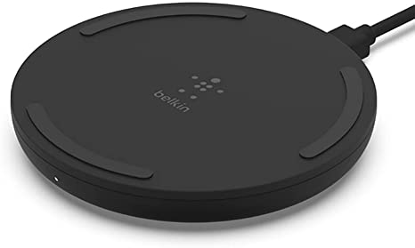 Belkin Wireless Charger - Qi-Certified 10W Max Fast Charging Pad - Quick Charge Cordless Flat Charger - Universal Qi Compatibility for iPhone, Samsung Galaxy, AirPods, Google Pixel, and More