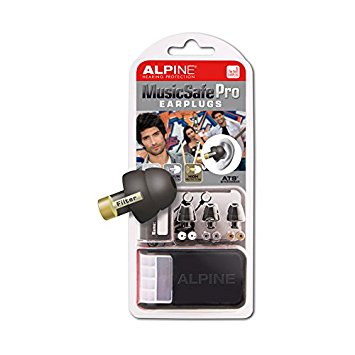 Alpine Hearing Protection - MusicSafe PRO Earplugs for Musicians - BLACK
