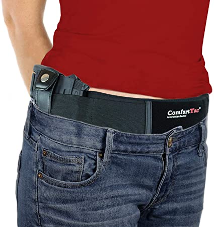 ComfortTac Ultimate Belly Band Holster - Deep Concealment Edition | Compatible with Glock 19 43 26 Smith and Wesson MP Shield Bodyguard Ruger LC9 Sig Sauer More | Carry IWB OWB Appendix