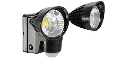 Ex-Pro® LED Battery PIR Powered Motion Sensor Dual Spot Security Light Outdoor Bright Light Lamp