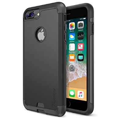 iPhone 8 Plus Case, Trianium Protanium Apple iPhone 8Plus Case (2017) with Heavy Duty Protection / Shock Absorption / Dual Layer TPU   Rigid Back Armor / Anti-Resistant / Reinforced Corner -Gunmetal