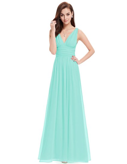 Ever Pretty Sleeveless V-Neck Semi-Formal Maxi Dress 09016