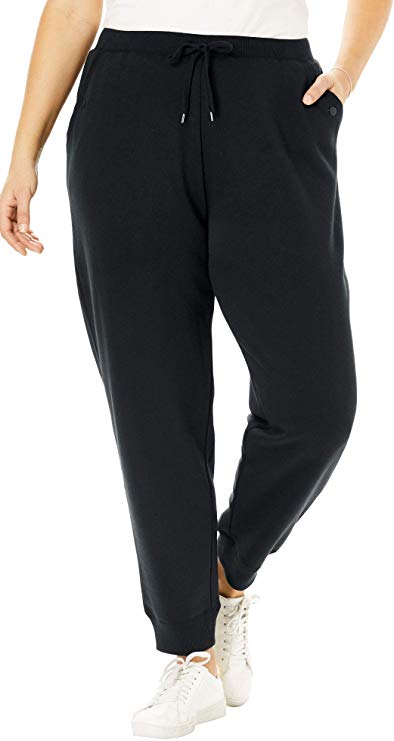 Woman Within Women's Plus Size Petite Better Fleece Jogger Sweatpant