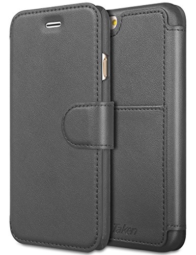 Taken Iphone 6 Leather Case - Iphone 6s Premium Leather Pu Wallet Cases ID Credit Card Slot Holder Phone Case Ultra Slim(gray)